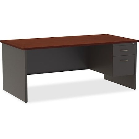 Lorell DESK, 36inX72in RH PED, CH/MAH LLR79144